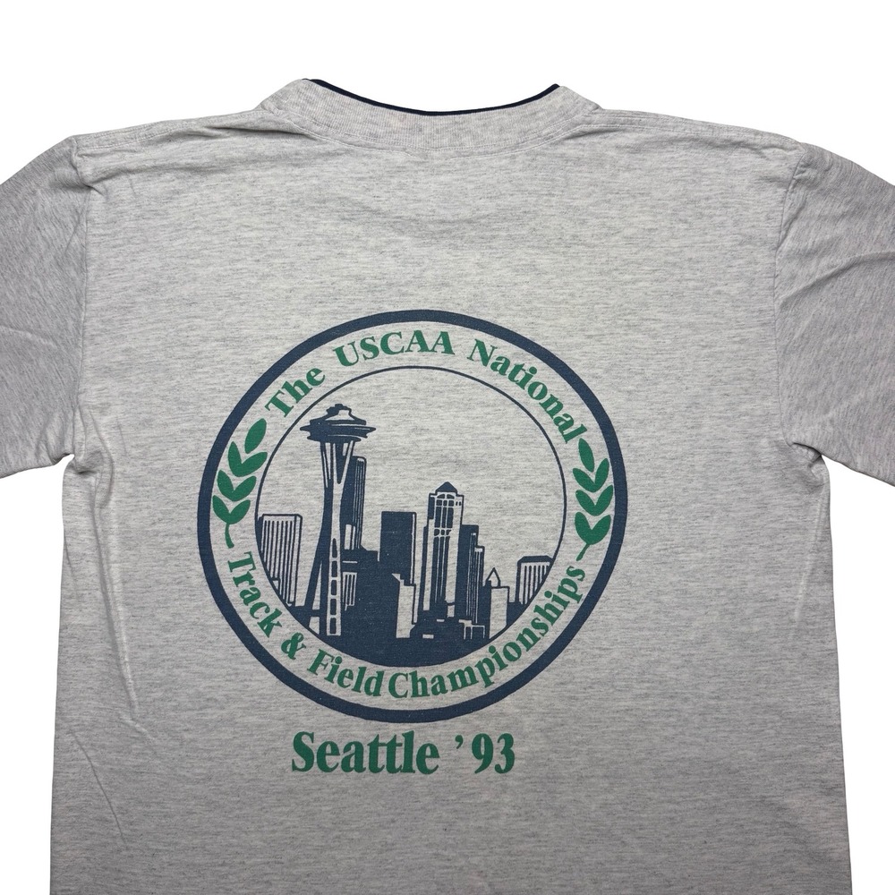 Vintage 90s Seattle USCAA track and field shirt